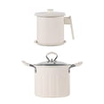 thumbnail image 3 of Siruishop Deep Fryer Set Nonstick Practical 3L Capacity for French Fries Chips Kitchen White, 3 of 8