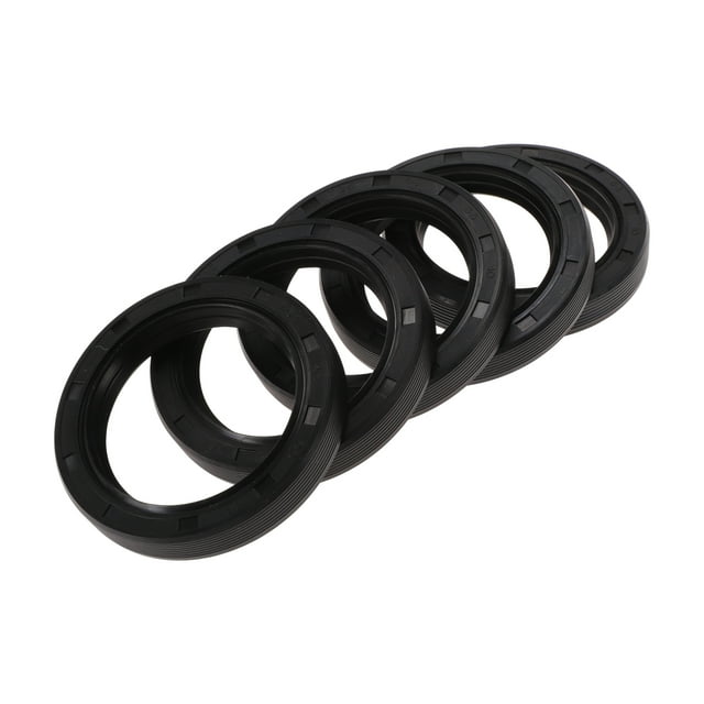 Anillo de Sello de Aceite Universal TG4 Lip Sello de Eje Rotativo 48x65x10mm Alta Presión Caucho NBR Negro 5 Pcs