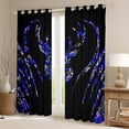 thumbnail image 2 of Manfei Safari Animal Elk Curtains Pack of 2 (42x84 Each),Rustic Camouflage Hunting Curtains Blackout,Blue Black Bedroom Curtains For Kids,Luxury Bedroom Decor, 2 of 6