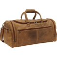 thumbnail image 1 of Le Donne Leather DS-504-TN Distressed Leather Overnighter Duffel, Tan, 1 of 1