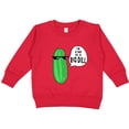 thumbnail image 2 of Inktastic I'm Kind of a Big Dill Pickle with Sunglasses Toddler Sweatshirt, 2 of 4