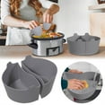 thumbnail image 1 of Kgfrsd Kitchen Organizers And Storage,2 Pcs Silicone Slow Cooker Divider Liners for 678 Oval & Beach Crock Pot Reusable Slow Cooker Silicone Dividers Inserts Separators Replacement of Disp, 1 of 9