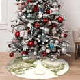thumbnail image 5 of Lsque Chickens Print Christmas Tree Skirt, Tree Skirt with Ties or Velcro, Perfect for Holiday Decorations, Halloween, and New Year-48", 5 of 7