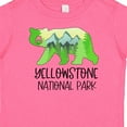 thumbnail image 4 of Inktastic Yellowstone National Park Mountains and Bear Shape Boys or Girls Baby T-Shirt, 4 of 5