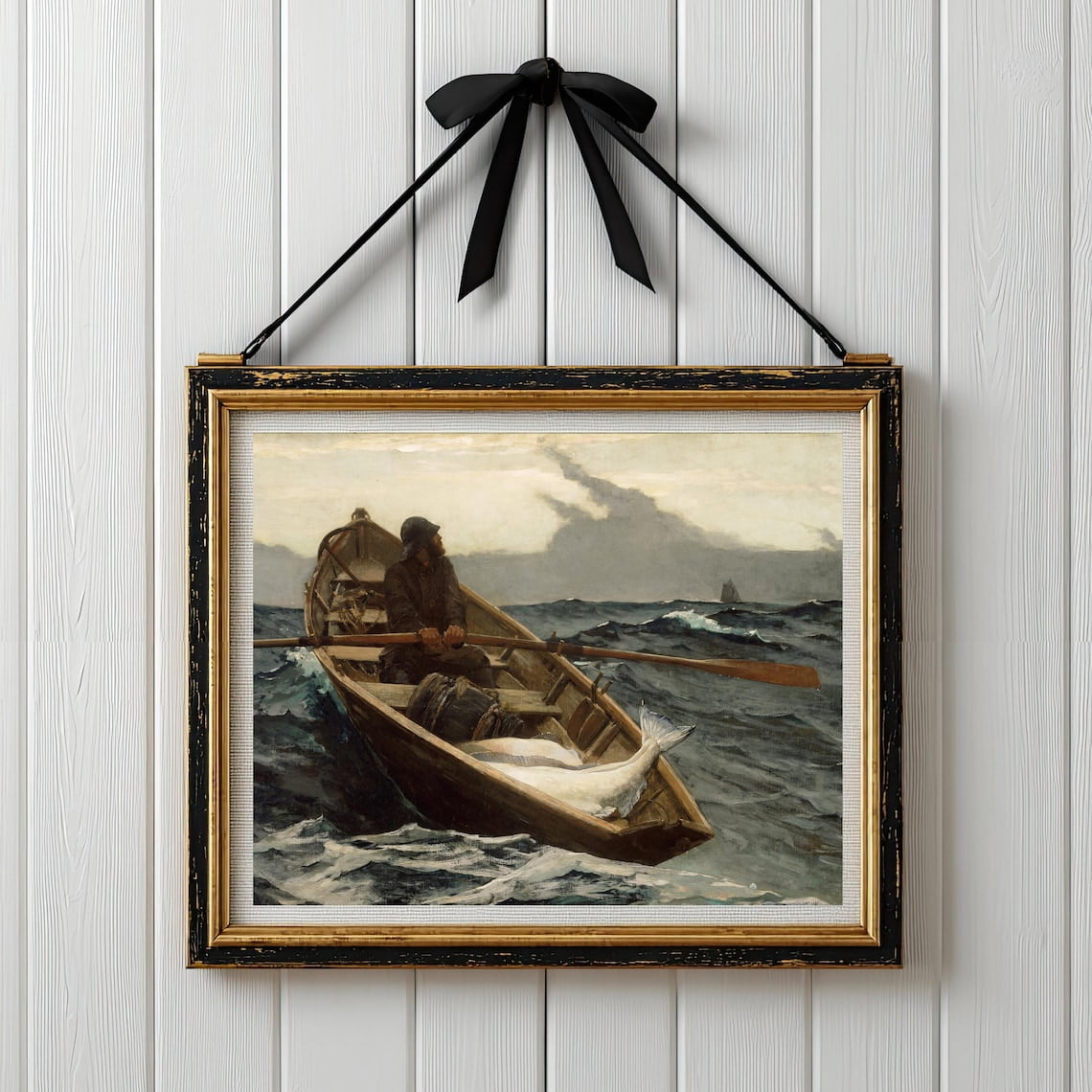 Vintage Fisherman Nautical Beach House Maritime Decor Wall Art