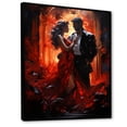 thumbnail image 2 of Designart "Dancing Through Salsa Nights in Cuba II" Romantic Floater Framed Canvas Print, 2 of 7