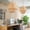 Natural Color, variant on LittleGlovo Classic Kitchen Island Wicker Bamboo Pendant Lighting