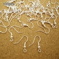 thumbnail image 2 of Naturegr 100Pcs/500Pcs Earring Hook Coil Ear Wires for DIY Jewelry Making Findings Repair, 2 of 8