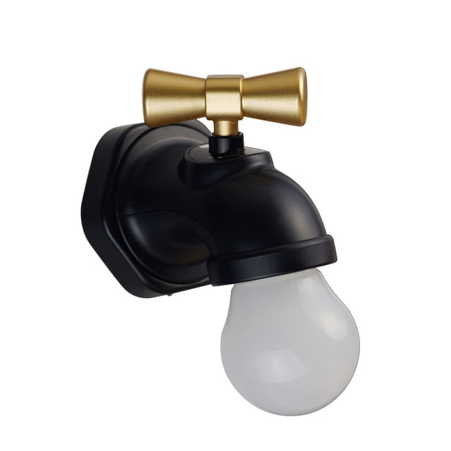Bearachild Lámpara de grifo Lámpara de noche de habitación de luz cálida con carga USB con 2 modos de iluminación Lámpara de pared LED recargable con Iluminación y accesorios Bearachild HA014002-00