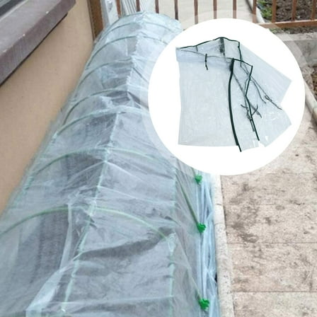 Worgeous PVC Greenhouse Cover Rainproof Protector for Crops with Roll Up Zipper Doors Assorted Color 70 x 30 Inches