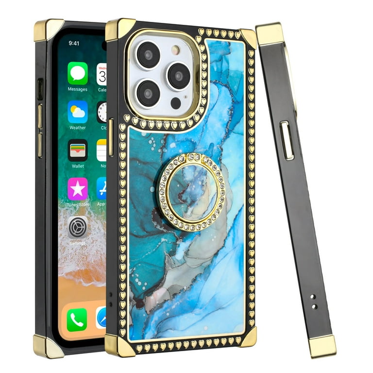 Iphone 12 Pro Max Blue Diamond Case