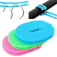 thumbnail image 4 of Moyic Tendedero antideslizante para ropa, línea de secado a prueba de viento, cuerda de edredón reutilizable, cordón para ropa, fuerte Almacenamiento y organización del hogar Color aleatorio 5m, 4 of 6