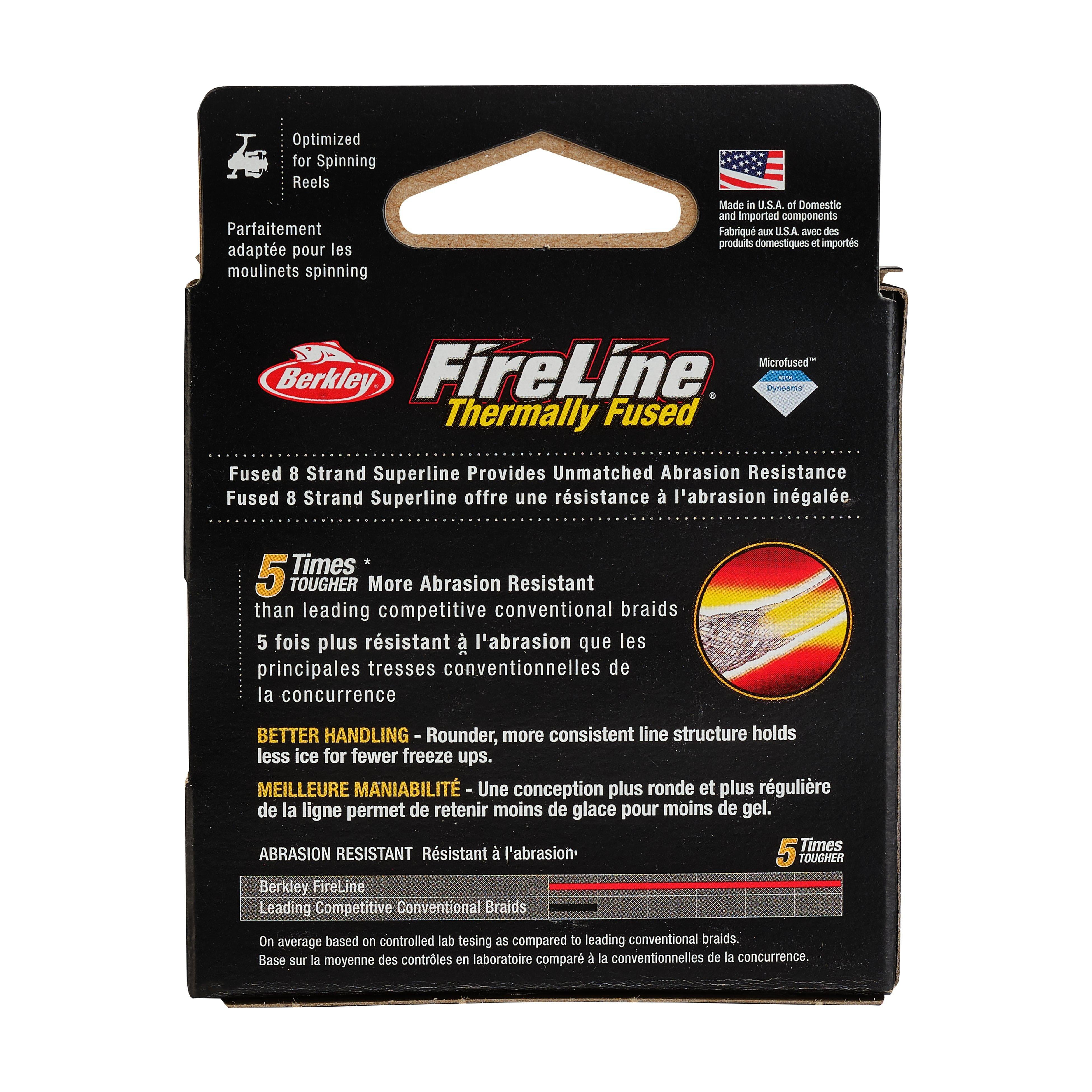 Berkley FireLine® Fishing Line, Flame Green, 8 lb Test Strength, 50 yd