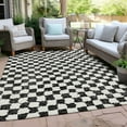 thumbnail image 4 of Dalyn Rugs Machine Washable Indoor/Outdoor Chantille Black 3' x 5' Rug, 4 of 9