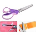 thumbnail image 4 of (Purple) Zigzag scissors 23.2 cm Professional stainless steel se, 4 of 5