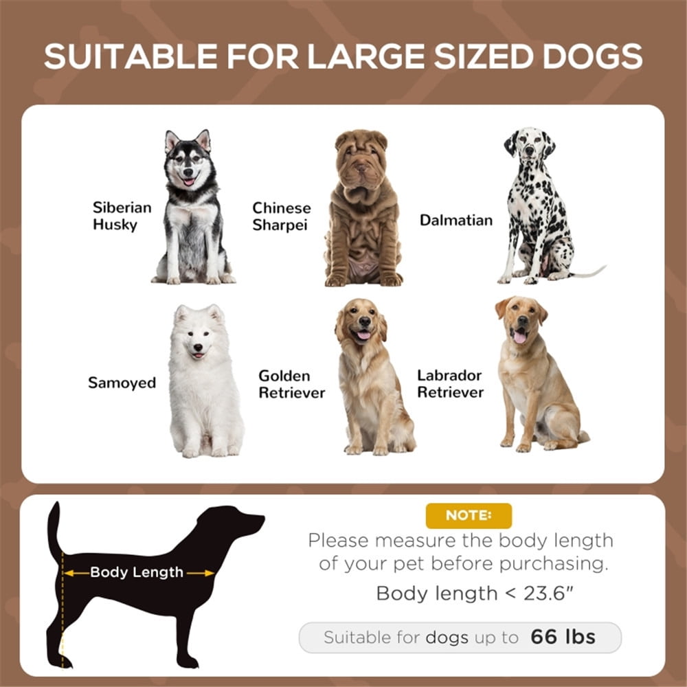 Outdoor Dog Bed with Removable Canopy, Raised Dog Cot with Anti-Slip Feet, Breathable Mesh for Indoor & Outdoor Use, Portable Cooling Pet Bed for Dogs Up to 66LBS, Coffee & Black