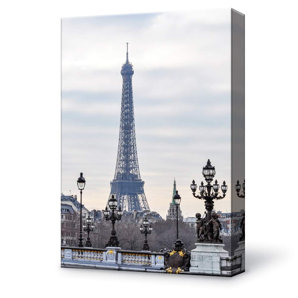 Wall26 Canvas Wall Art Eiffel Tower Canvas Painting Wall Poster Decor