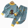 thumbnail image 5 of TOWED22 Infant Toddler Baby Girl Boy Fall Winter Clothes 2pcs Graphic Print Long Sleeve Sweatshirt Tops and Stretch Pants Cute Baby Girl Boy Outfit Clothing(Navy,3-4 Y), 5 of 5