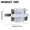 Reversible Gate Latch Double Handle Aluminum Alloy Outdoor Fence Door ...