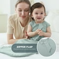 thumbnail image 6 of 2Pcs Mosebears 0.5 Tog Baby Sleeping Bag - Cotton Summer Sleep Sack for Newborns, Boys & Girls(Sage&Blue,L(12-18 Months)), 6 of 9