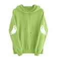 thumbnail image 4 of Halloween Ghost Hoodies Women Spooky Season Sweater Cute Shirt Fall Pullover Tops, 4 of 7