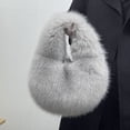 thumbnail image 1 of Bolso portátil para mujer, bolso popular de otoño e invierno, bolso de felpa de nicho de alto sentido, bolso de mano, 1 of 5
