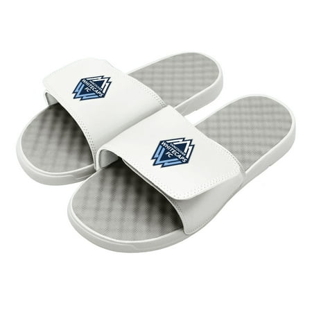 

Men s ISlide White/Gray Vancouver Whitecaps FC Primary Logo Slide Sandals