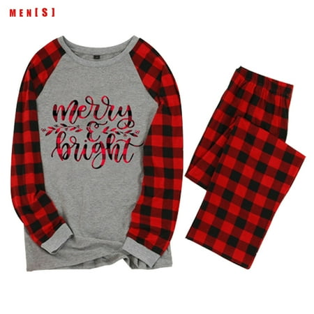 

GeweYeeli Family Christmas Matching Pajamas Parent-Child Set Long Sleeve Top Pants Nightwear
