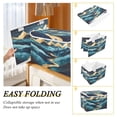 thumbnail image 2 of Yayeee Collapsible Cube Storage Bin with Lid Fabric Closet Decorative Basket with Handles, Dark Mountains, 2 of 7