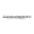 thumbnail image 4 of Sterling Silver Rhodium Rice Bead Ring, 4 of 8