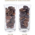 thumbnail image 2 of 5 lbs Brown River Rocks For Landscaping 25 Stones (2-3 Inches), Polished Decorative Pebbles for Plants, Fish Tank, Vase, 2 of 7