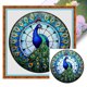 thumbnail image 1 of Kit Punto Cruz Pavo Real Impreso Hilo Algodón Ecológico Bordado 18CT, 1 of 9