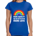thumbnail image 2 of LGBT More Equality More Love Shirt LGBTQ Gay Lesbian LGBT Womens T Shirts, 2 of 8