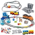 thumbnail image 2 of Rail Transport Big Size Building Blocks Creative Track Accessories Assemble Toys For Children Bricks Compatible City Train Set light gray track, 2 of 6