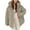 Khaki, variant on Womens Casual Warm Hooded Puffer Jackets 2025 Fall Winter Women's Fashion Solid Color Casual Padded Keep Warm Cold Protection Long Sleeve Parkas