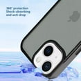 thumbnail image 5 of iPhone 14 Clear Transparent Case Rugged Lightweight Slim Shockproof Transparent Heavy Duty Case for iPhone 14, Black, 5 of 7