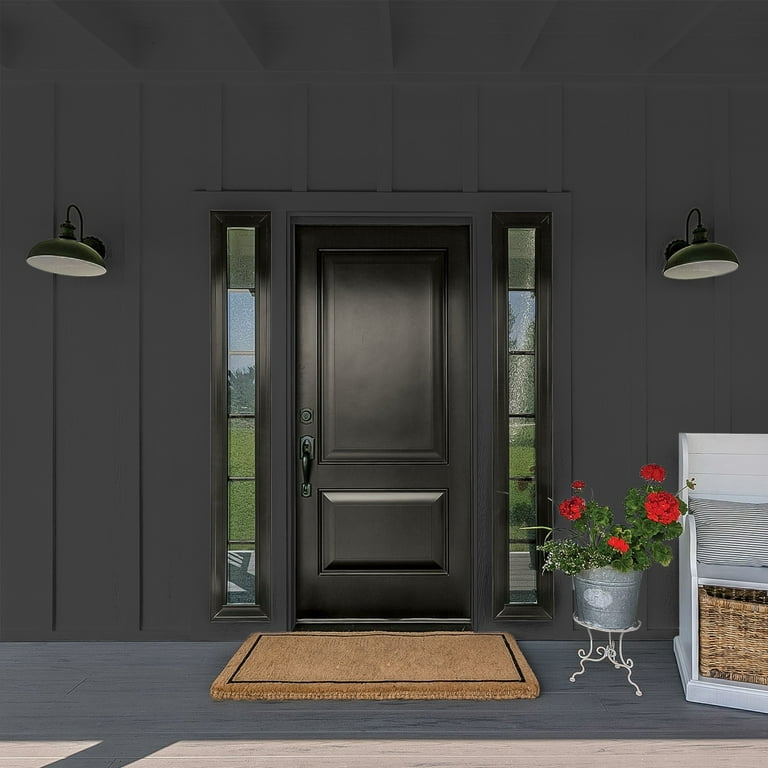 Glidden HEP Grab-N-Go Onyx Black Black Flat Exterior Paint with