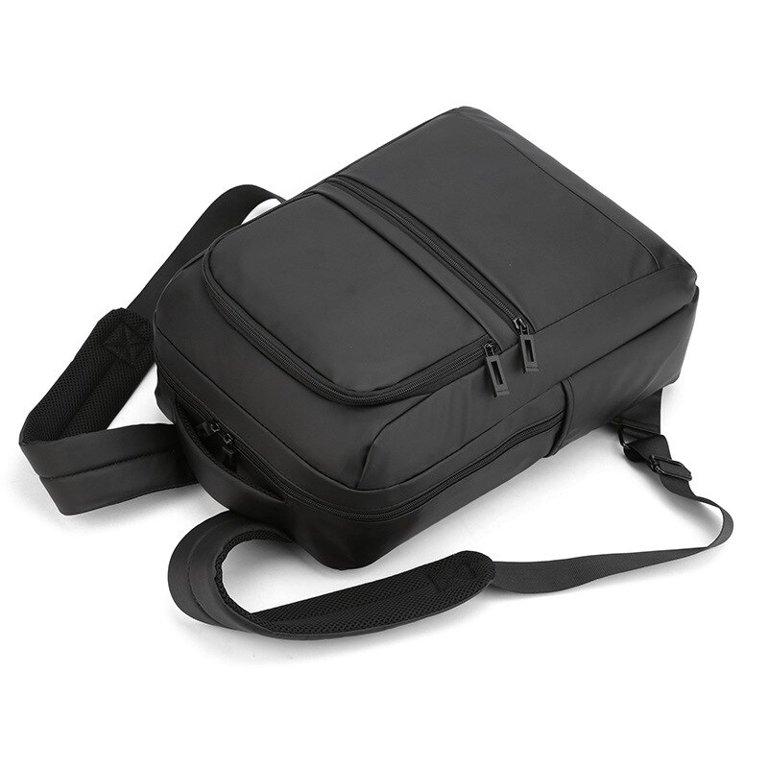 Men's Backpack Soft Leather School Bag Large Capacity Casual Business  Travel Computer Bag Simple Backpack