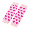 thumbnail image 6 of lnmuld Cute Leg Warmers Knitted Leg Warmers Fashionable Heart Pattern Design Cozy Foot Sleeves for Casual Wear and Dance Size:One Size, 6 of 7