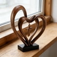 thumbnail image 4 of Entwined Heart Cross Sculpture For Wedding Decor, Symbolic Tabletop Ornament For Ceremony Display And Home Decoration, 4 of 7