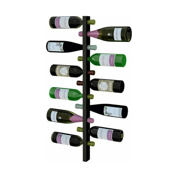 RevueVino Riddling Metal Wine Rack – 3 Foot - Black