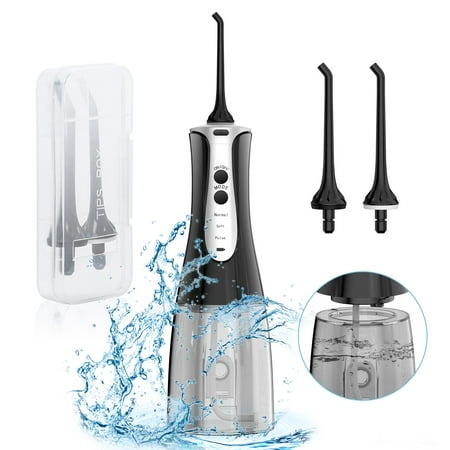 JUMPER Water Flosser Pro Water Teeth Cleaner Cordless Rechargeable IPX7 Waterproof 3 Modes Oral Irrigator for Travel (Best Cordless Water Flosser Uk)