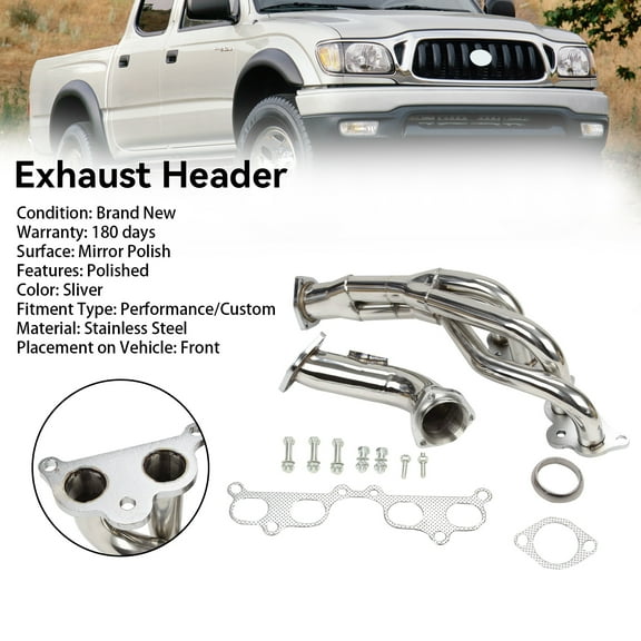 Stainless Steel Manifold Header Fit for Toyota Tacoma 2.4L 2.7L L4 1995-2001