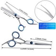 thumbnail image 4 of Professional Dog Grooming Scissors Kit with Safety Round Tips, Sharp and Durable Titanium Coated Pet Grooming Shears for Dog Cat, 4 of 7