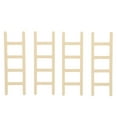 thumbnail image 1 of OUNONA 4 Pcs Échelles en Bois Forme d'Échelle Brun Clair Design Durable Décorations Modèle, 1 of 8