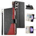 thumbnail image 2 of Funda cartera GANGXUN para Samsung Galaxy S23 Plus , cuero PU con tarjetero, cremallera, correa de mano, soporte y protección 757°, 2 of 6