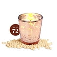 thumbnail image 2 of SLS SUPPLY FLORA - Mercury Glass Votive Candles Set of 72 - Small Candles in Candle Jars, Decorative Candles for Wedding Favors Gifts or Home Decor Soy Wax 8-10 Hour Burn Time - Rose Gold, 2 of 9