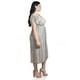 thumbnail image 2 of Vestido plisado con brillo Roman Fashion /Tallas Extras, 5412 (Beige) beige 38, 2 of 6