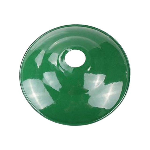 thinsony Vintage Enamel Light Shade Bulb Guard Green Replacement Multi Functional 30cm Shallow