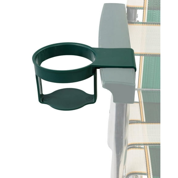 Lawn Chair USA Green Cup Holder Attachment Enhance Your Outdoor Relaxation Experience
